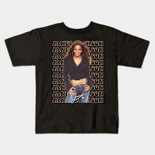 Janet Jackson Vintage Tour Concert Kids T-Shirt